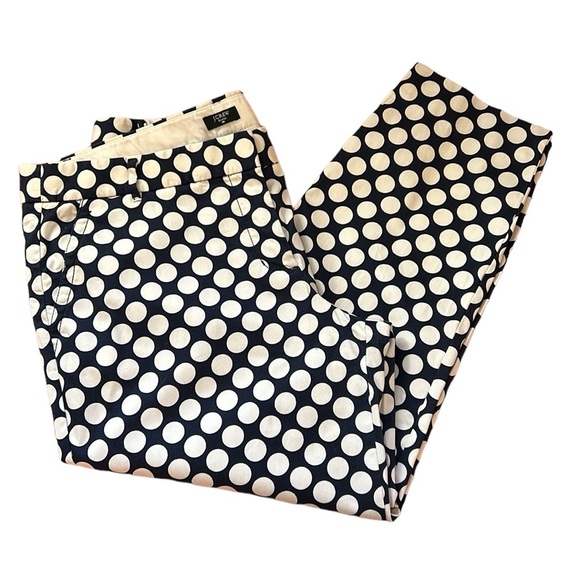 J. Crew Pants - J. CREW POLKA DOT City Fit Cropped Pant Size 14